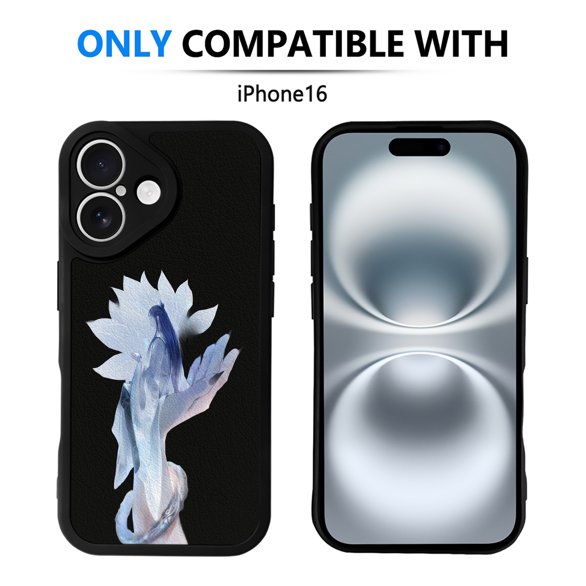 （画像用） Ne Zha 2 ナタ 魔童の大暴れ 【iPhone 16シリーズ対応】シリコンスマホケース（レザー調） 材質：シリコン